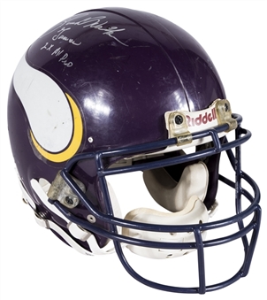 1989-1991 Herschel Walker Game Used & Signed Minnesota Vikings Full Size Helmet (MEARS & JSA)